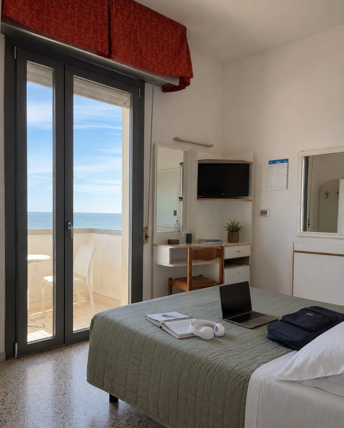 Hotel Columbia Frontemare — balcone vista mare